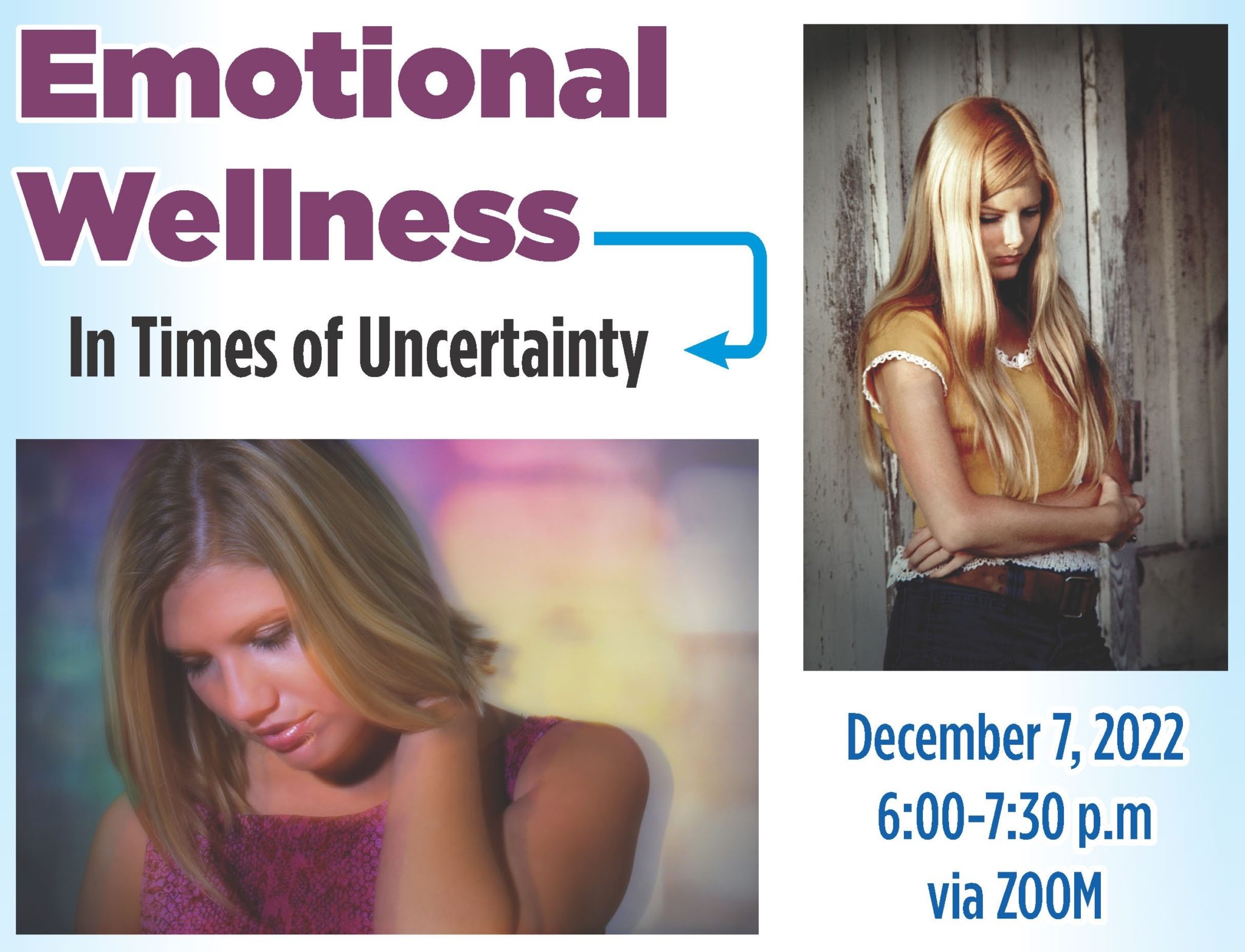 Emotional Wellness Event Flyer Photo