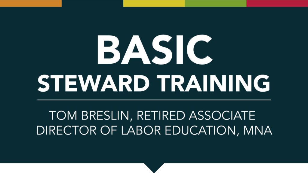 Basic Steward Training with Tom Breslin
