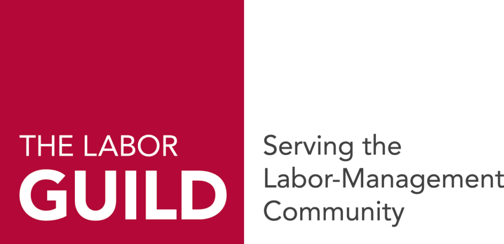 The Labor Guild logo in red and white