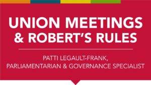 Union Meetings & Robert's rules Promo Image