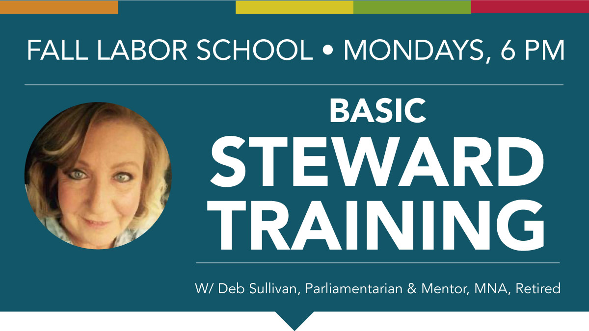 Basic Steward Training with Deb Sullivan