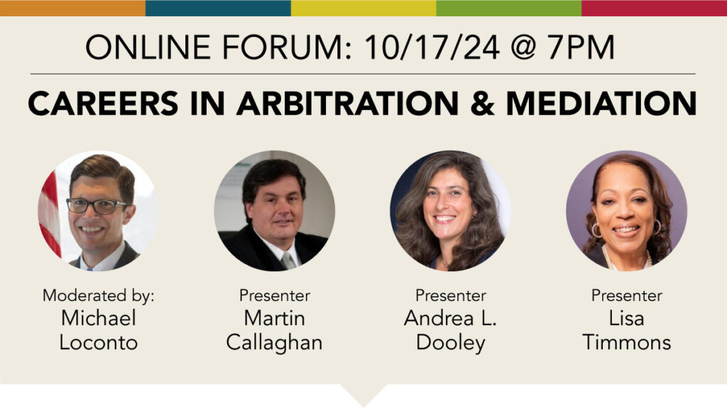 Careers in Arbritration and Mediation Forum