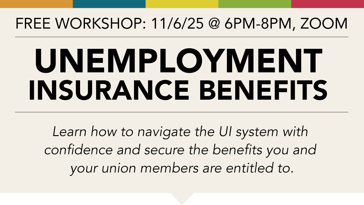 Free Virtual Unemployment Insurance Benefits Workshop