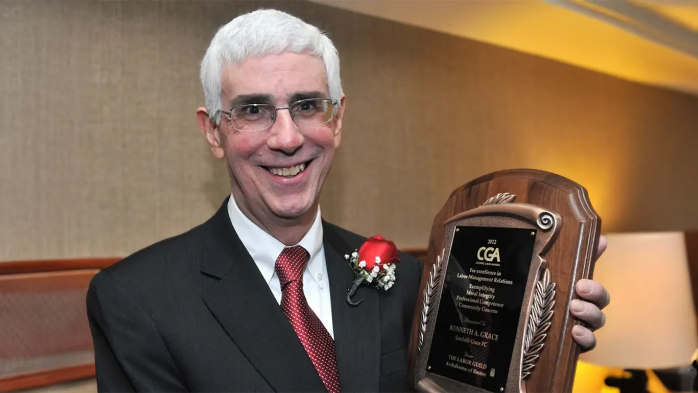 Ken Grace with CGA Award