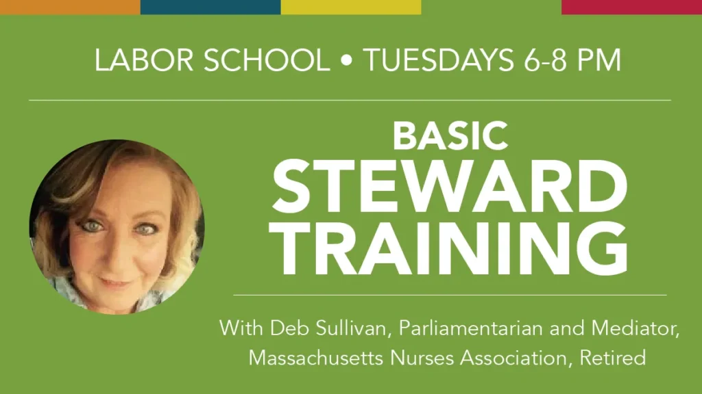 Basic Steward Training with Deb Sullivan