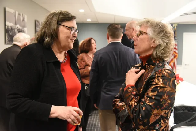 Attorney Kathy Hesse - 1997 CGA Awardee and Julie Pinkham 2013 CGA Awardee, Retired Exective Director MNA